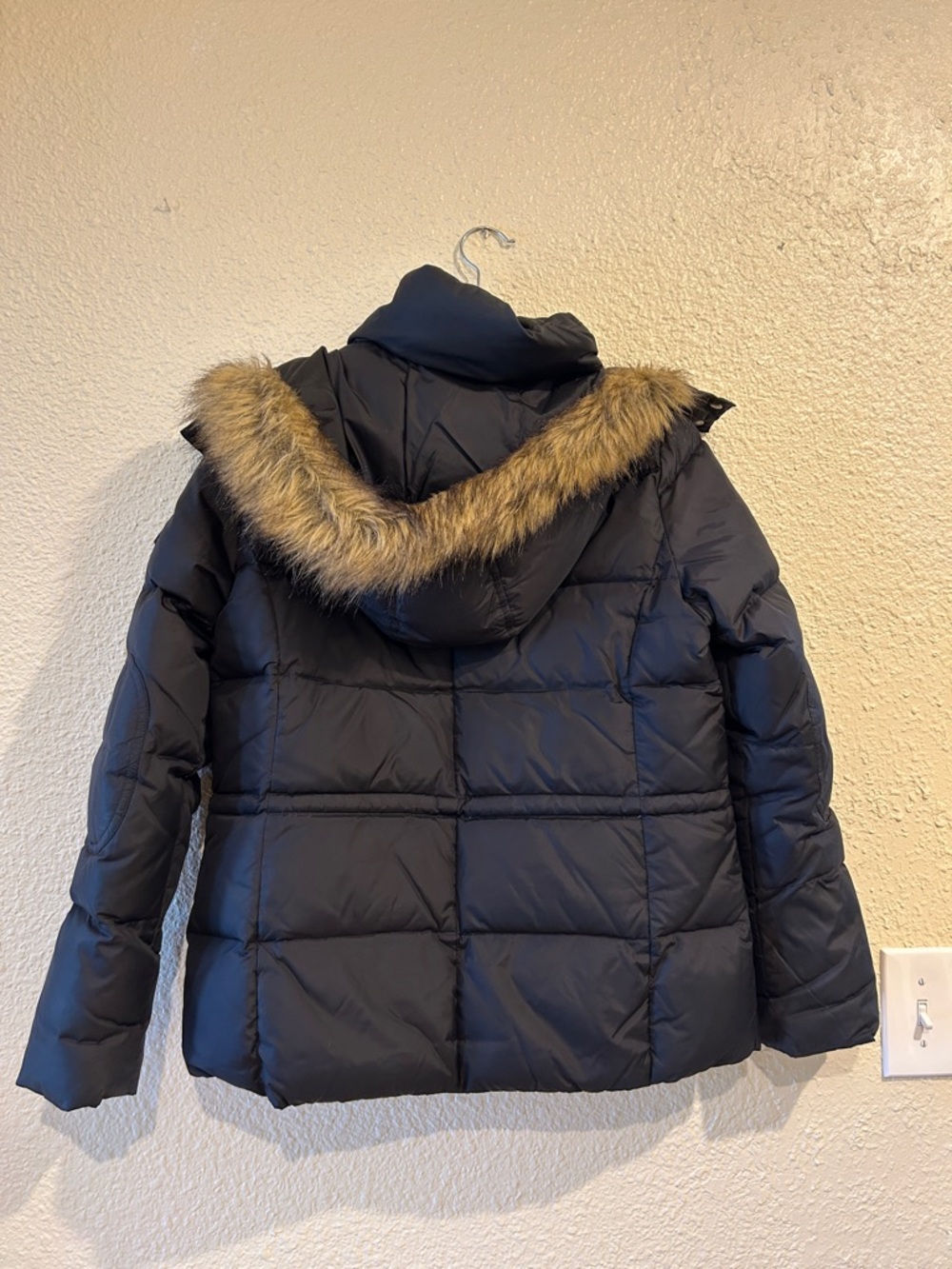 Marc New York Black Puffer Jacket with Orange Zip Accents - Picture 5 of 11